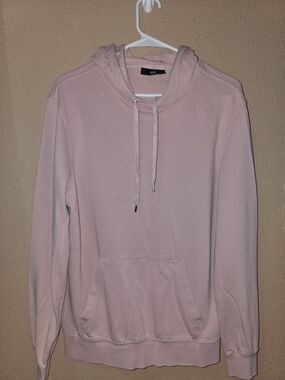 H&M Women's Light Pink Pullover Hoodie